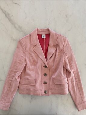 Cabi Pink Textured Tailored Blazer